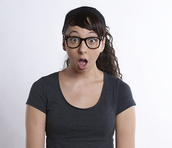 Surprised look